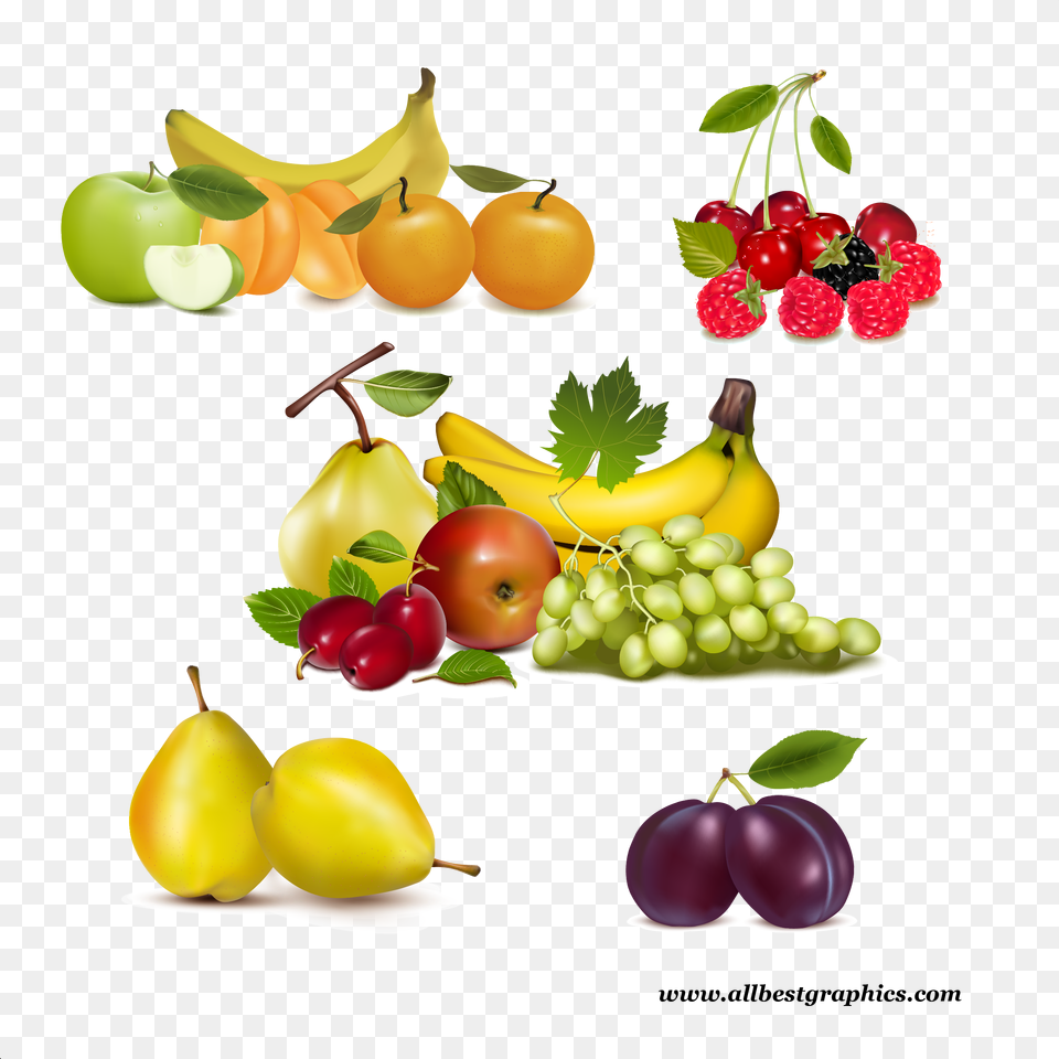Fruit Basket Vector, Food, Plant, Produce, Banana Free Png Download