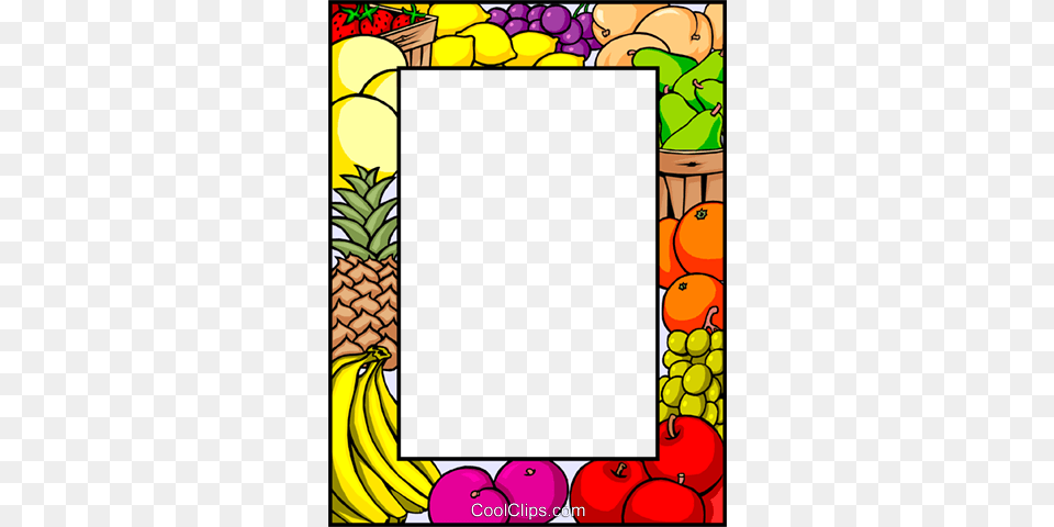 Fruit Border Clip Art, Food, Plant, Produce, Banana Free Png