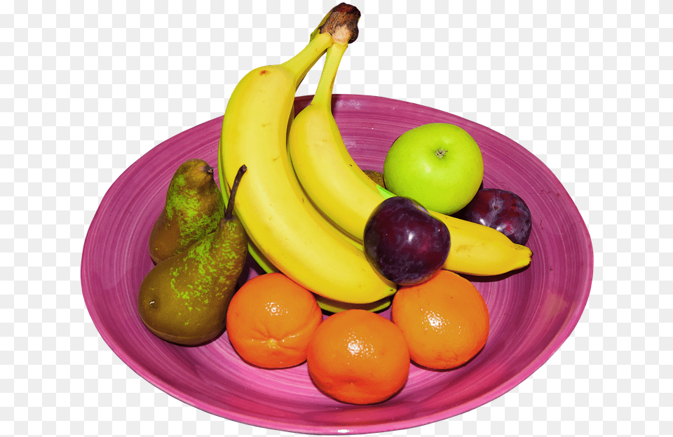 Fruit Bowl Fruit, Banana, Food, Plant, Produce Free Png