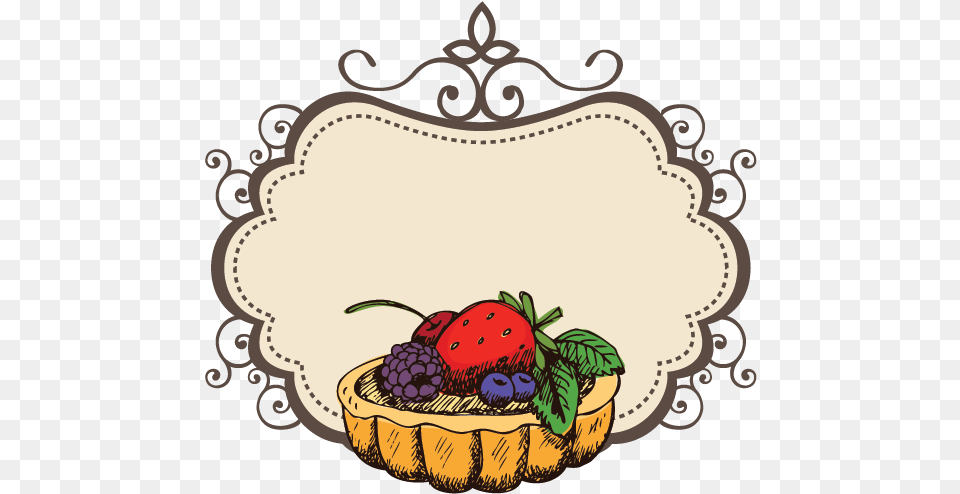 Fruit Cake Logo Design, Berry, Food, Plant, Produce Png Image