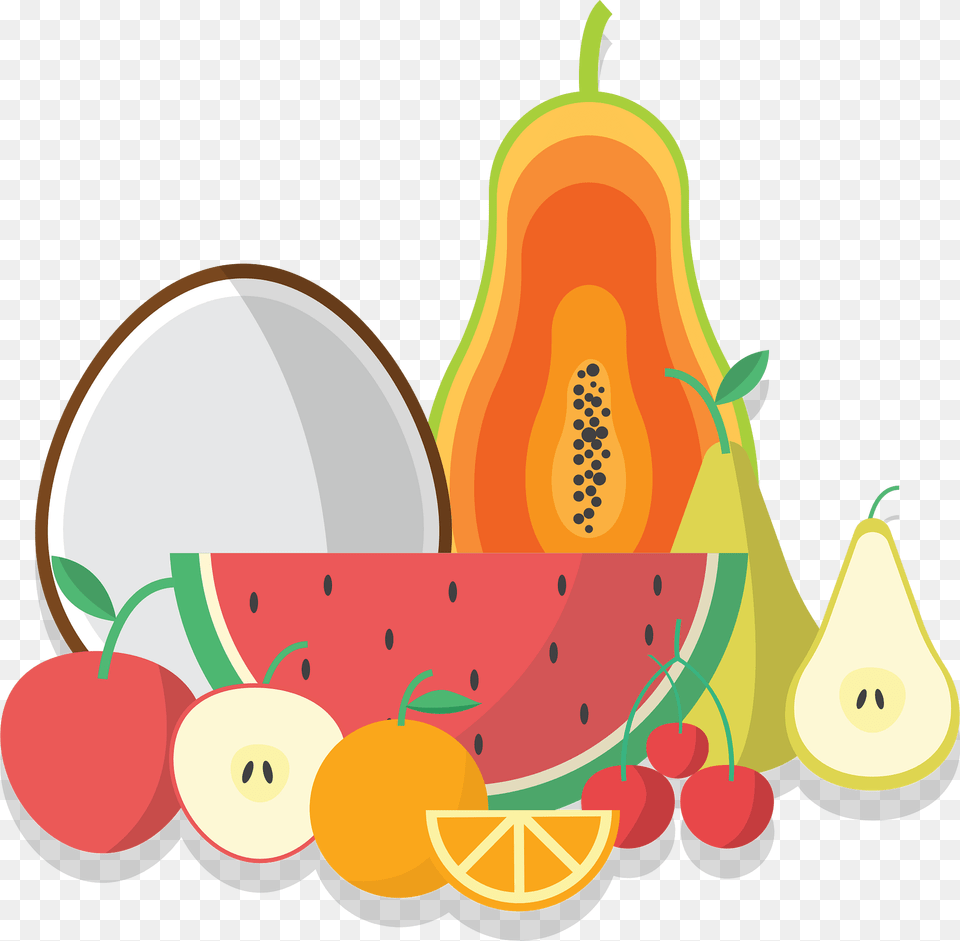Fruit Collection Clipart, Food, Plant, Produce, Pear Png