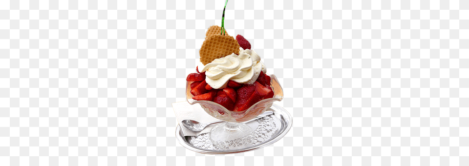 Fruit Ice Cream Dessert, Food, Whipped Cream, Ice Cream Free Transparent Png