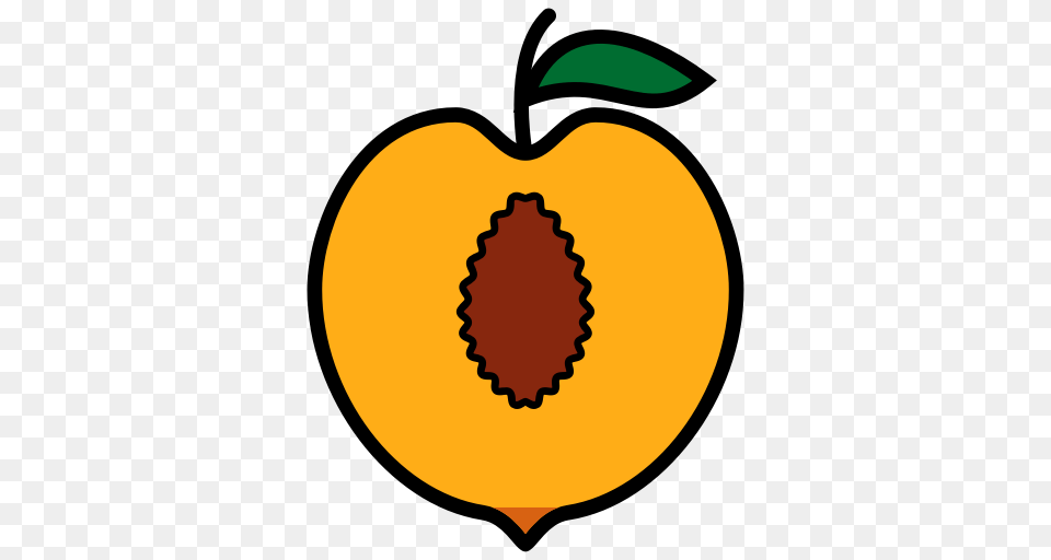Fruit Icon Peach Peaches Pessego Icon, Produce, Plant, Food, Outdoors Png Image