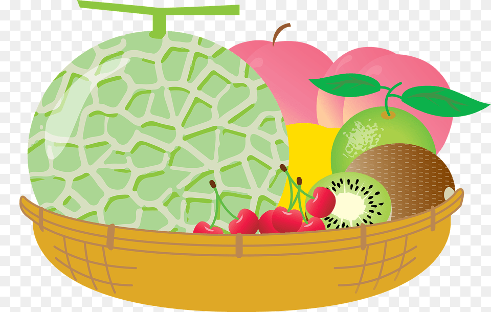 Fruit In A Basket Clipart, Food, Plant, Produce Free Png