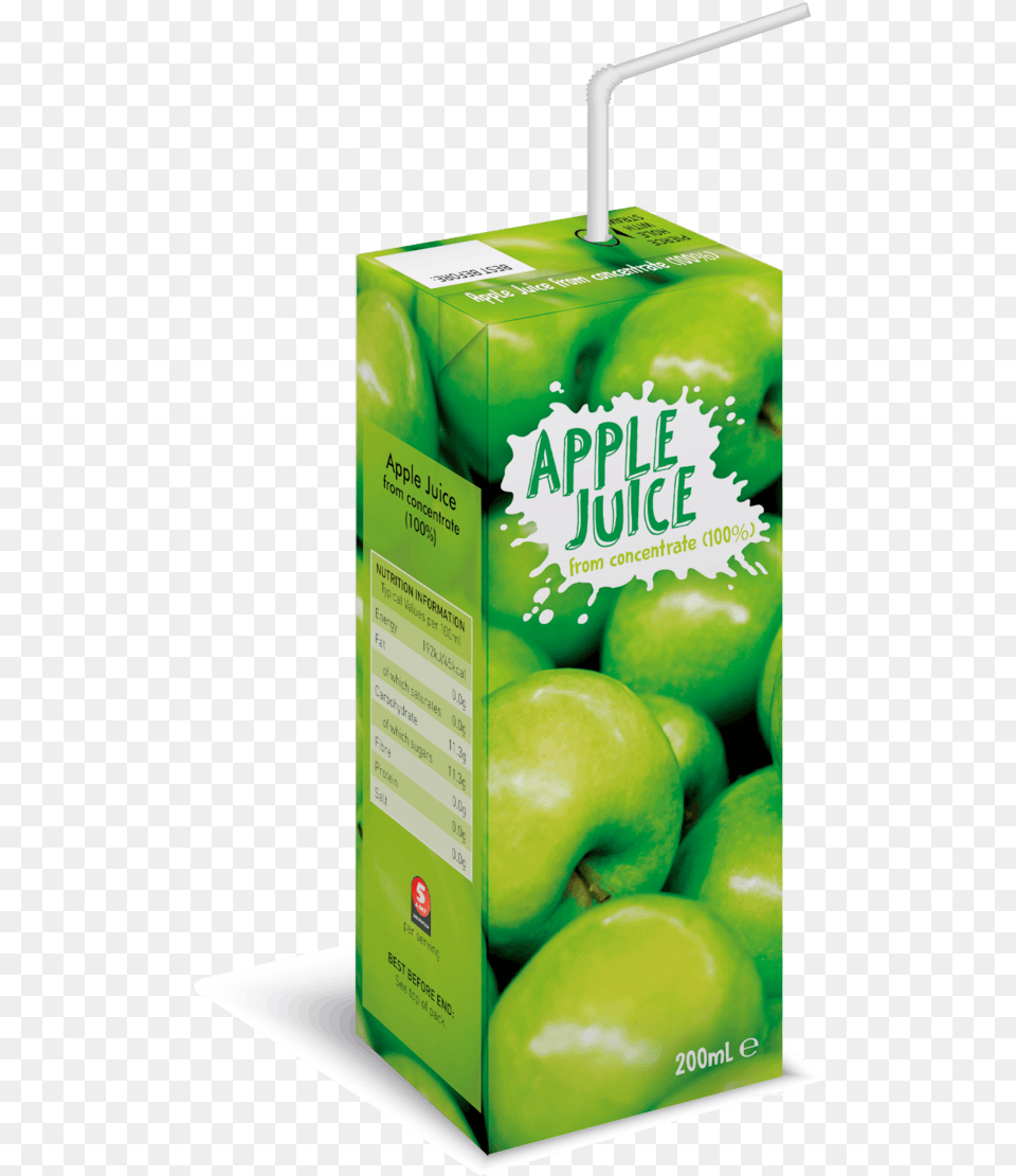 Fruit Juice Carton, Apple, Beverage, Food, Plant Png Image