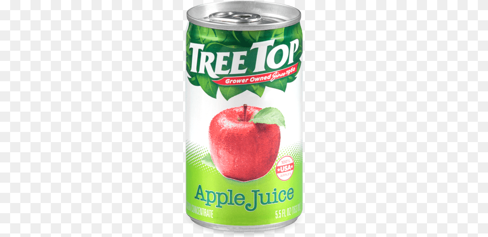 Fruit Juice Tree Top 100 Apple Juice 48 55 Fl Oz Cans, Food, Plant, Produce, Beverage Png