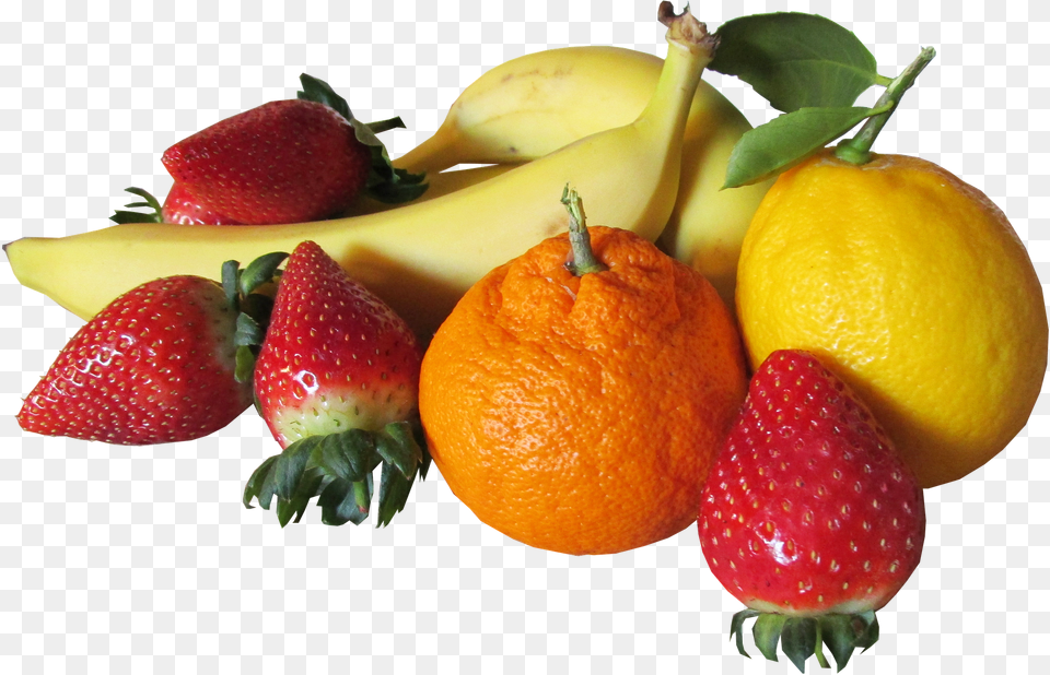 Fruit Mixed Cut Out Cut Out Of Fruit, Berry, Produce, Plant, Strawberry Png Image