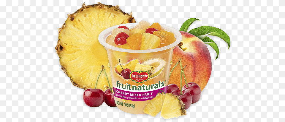 Fruit Naturals Cherry Mixed Fruit No Sugar Added Fruit Can, Food, Plant, Produce, Pineapple Free Transparent Png