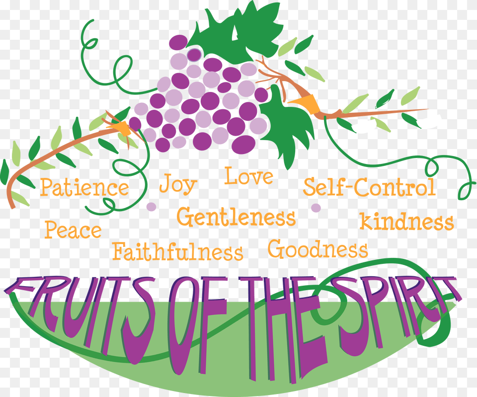 Fruit Of The Spirit Scripture, Food, Grapes, Plant, Produce Png Image