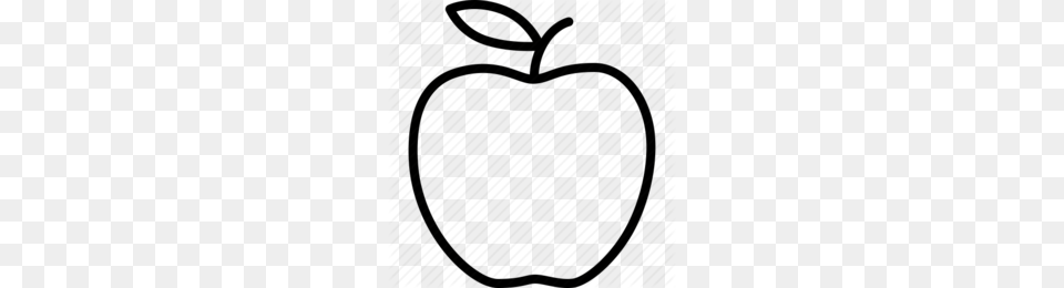 Fruit Outline Clipart, Apple, Food, Plant, Produce Free Png