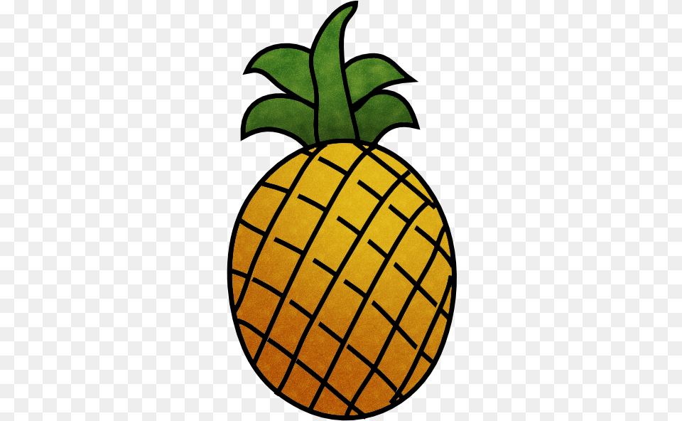 Fruit Outline Drawing Of Fruits, Plant, Food, Pineapple, Produce Png