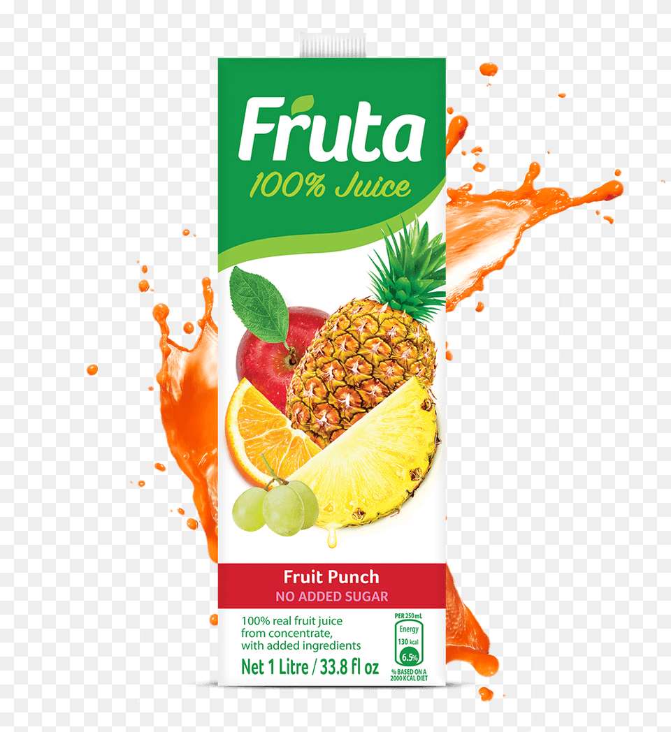 Fruit Punch, Advertisement, Food, Pineapple, Plant Free Png
