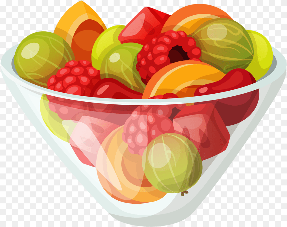 Fruit Salad Clipart, Berry, Food, Plant, Produce Png Image