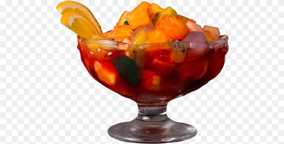 Fruit Salad With Ice Cream Cup, Food, Plant, Produce, Citrus Fruit Free Png