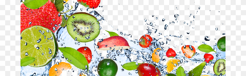 Fruit Splash Fruits Water Splash, Food, Plant, Produce, Kiwi Free Png