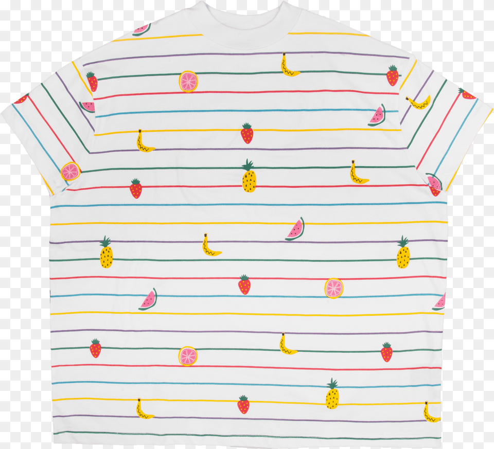 Fruit Stripes Tee Whitestripes Pattern, Clothing, T-shirt, Shirt Free Transparent Png