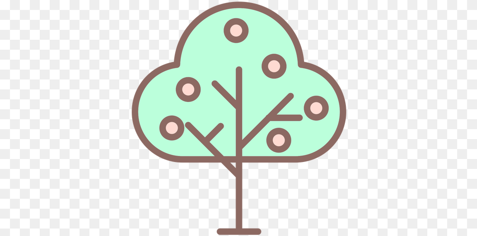 Fruit Tree Icon Flat Dot, Food, Sweets, Nature, Outdoors Png