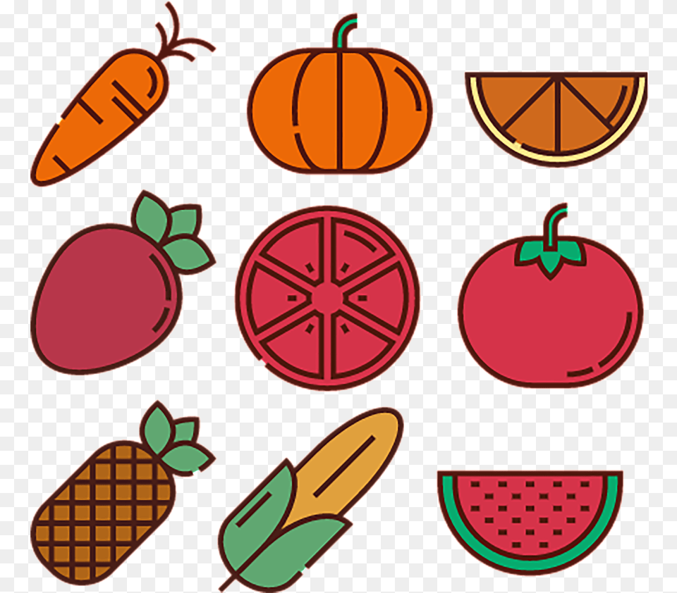Fruit Vegetable Food Food Icon Icon Download Vegetable, Plant, Produce, Machine, Wheel Png
