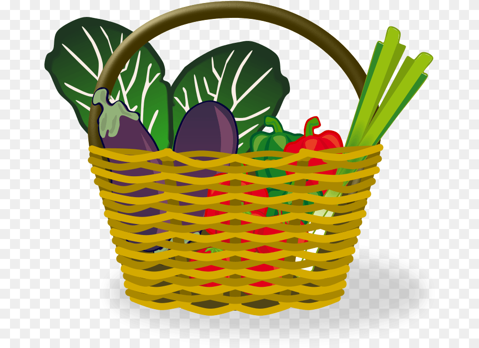 Fruit Vegetables And Basket Clipart Food Basket Clipart, Shopping Basket, Ammunition, Grenade, Weapon Png