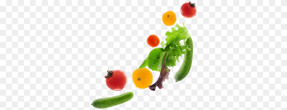Fruit Veggies Falling Of Fruits And Vegetables, Food, Produce, Plant, Cucumber Free Transparent Png