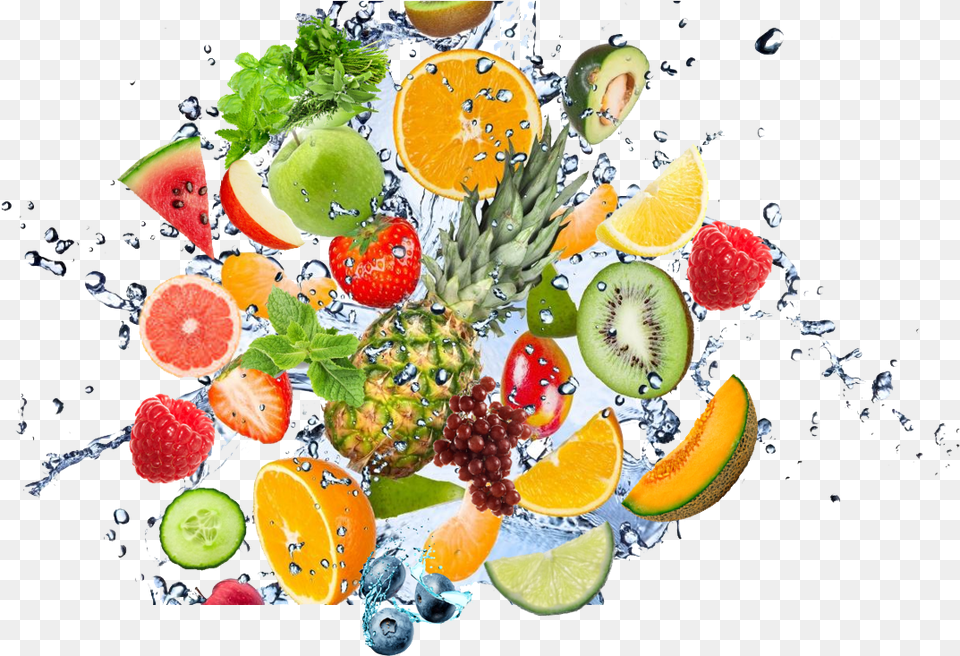 Fruit Water Splash Clipart Mix Fruit Juice Splash, Citrus Fruit, Food, Grapefruit, Plant Free Png