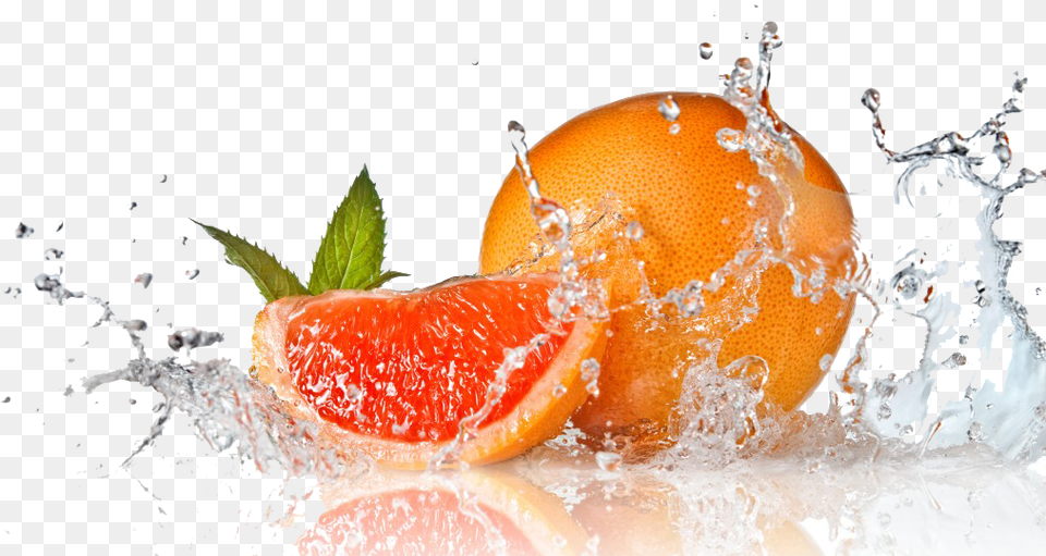 Fruit Water Splash Transparent All Fruit Water Splash, Grapefruit, Citrus Fruit, Produce, Food Free Png Download