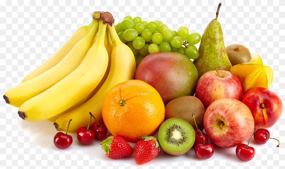 Fruit With Background Background Fruits, Banana, Food, Plant, Produce Free Transparent Png