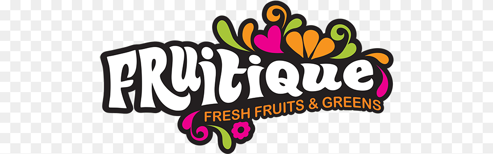 Fruitique Logo For Fruits And Vegetables, Art, Graphics, Sticker, Dynamite Png
