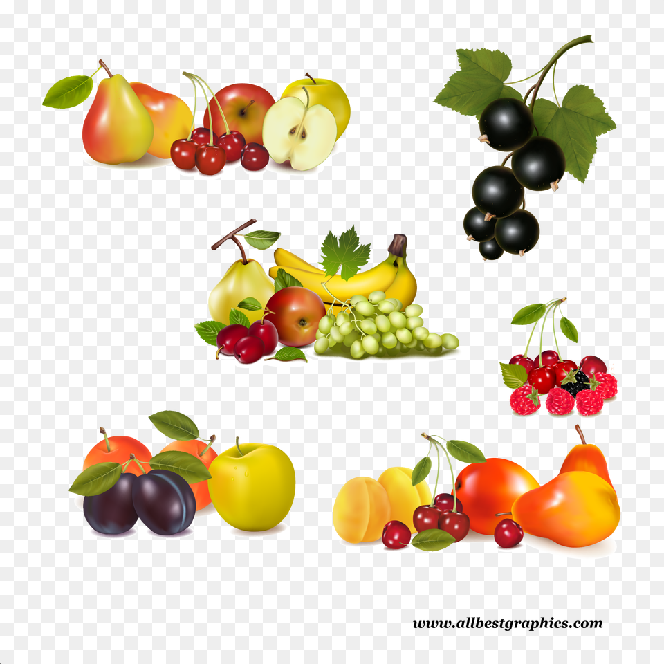 Fruits And Vegetables Borders Design, Food, Fruit, Plant, Produce Png Image