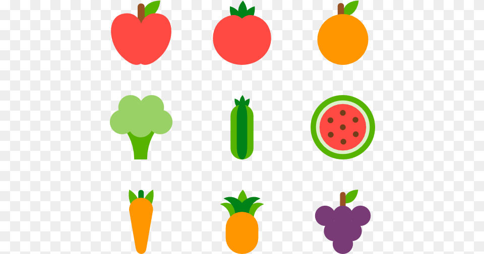 Fruits And Vegetables Healthy Diet Icon, Food, Fruit, Plant, Produce Free Png