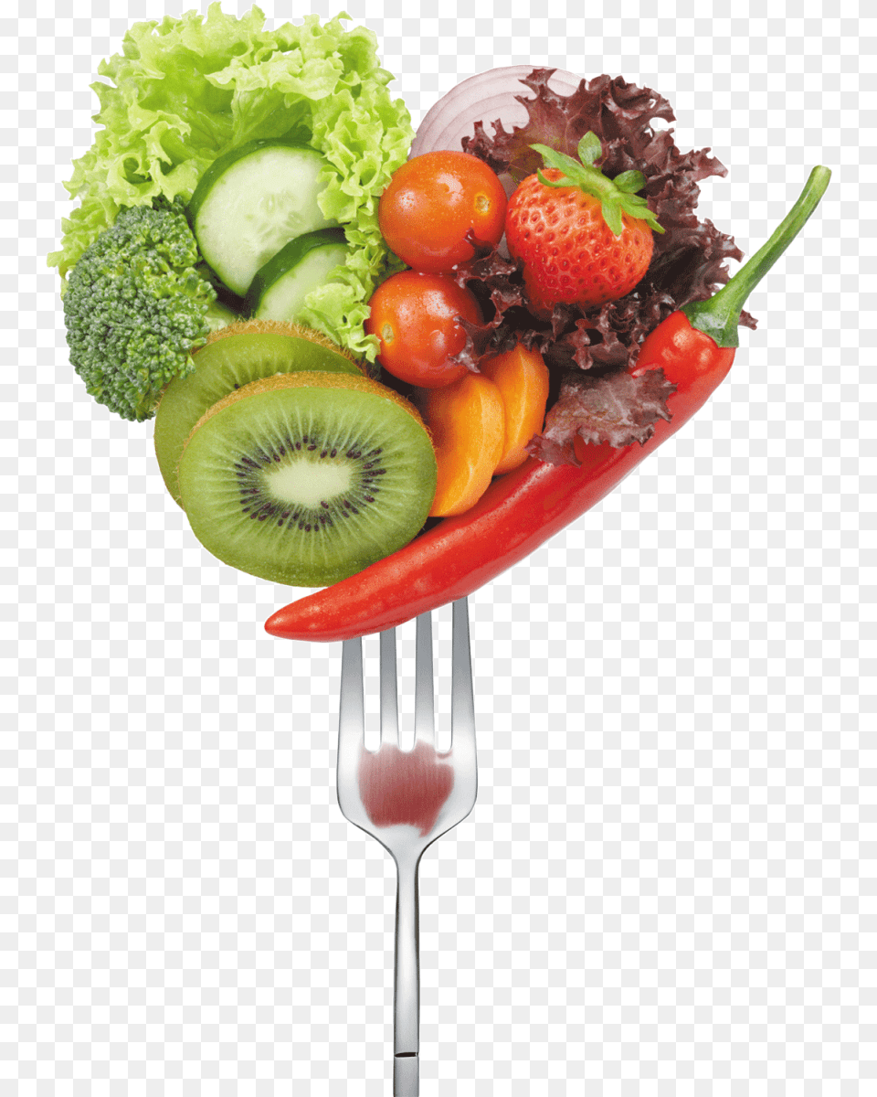 Fruits And Vegetables Healthy Food Background, Cutlery, Fork, Lunch, Meal Free Transparent Png