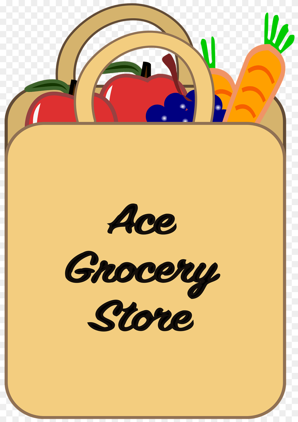 Fruits And Vegetables In A Brown Paper Bag Clipart, Dynamite, Weapon Free Png