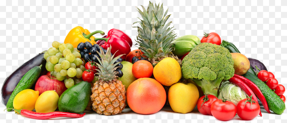 Fruits And Vegetables Together, Food, Fruit, Plant, Produce Png Image
