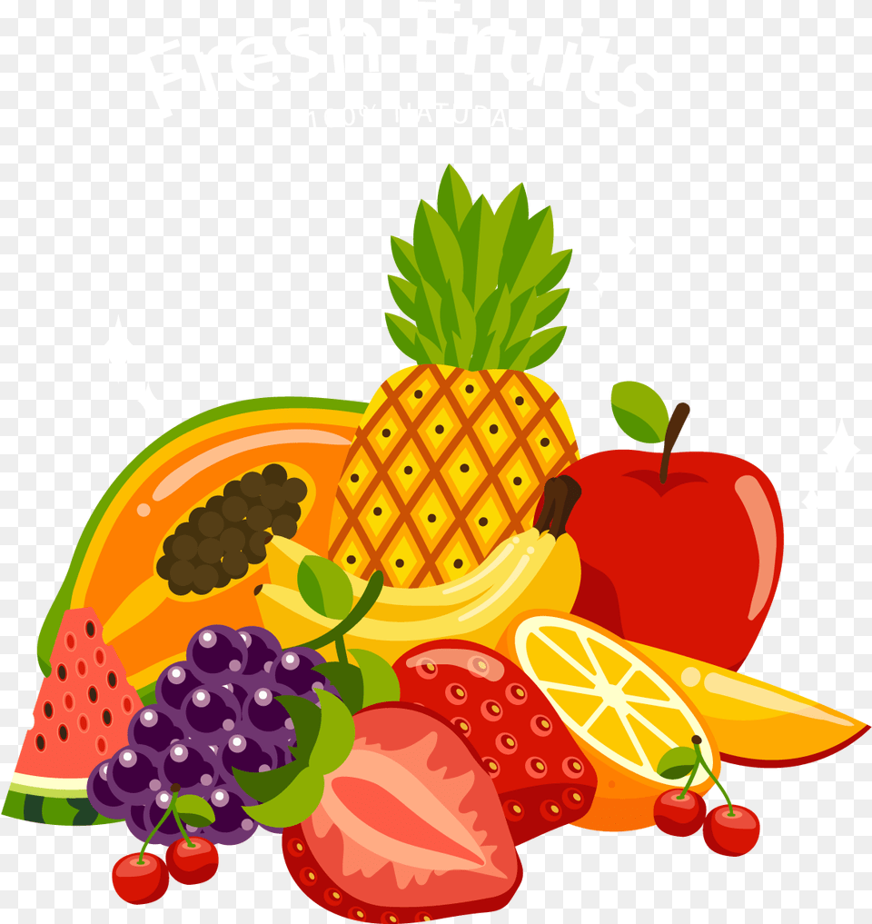 Fruits Clipart, Food, Fruit, Plant, Produce Png Image
