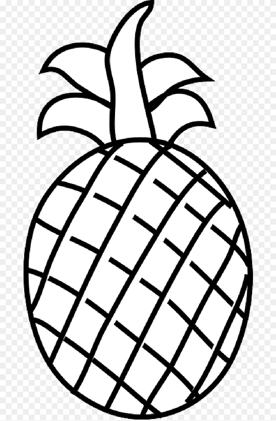 Fruits Clipart Images Black And White, Food, Fruit, Pineapple, Plant Free Png Download