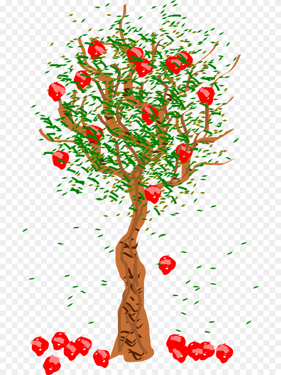 Fruits Falling From Tree, Art, Graphics, Plant, Flower Free Png Download