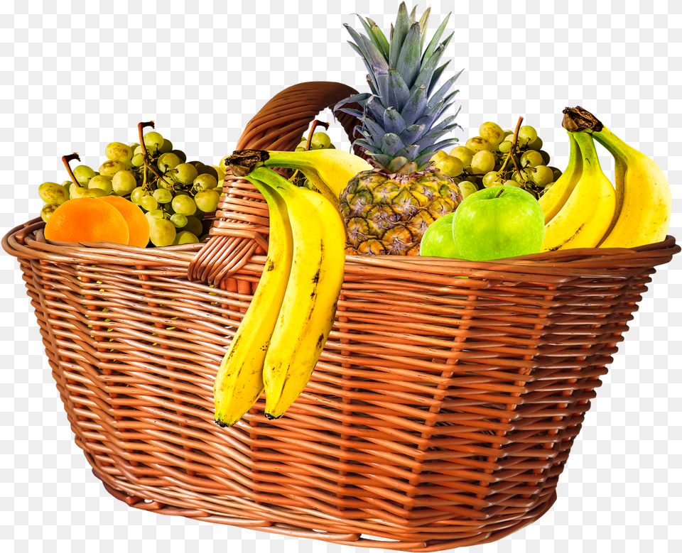 Fruits In Basket, Food, Fruit, Plant, Produce Png