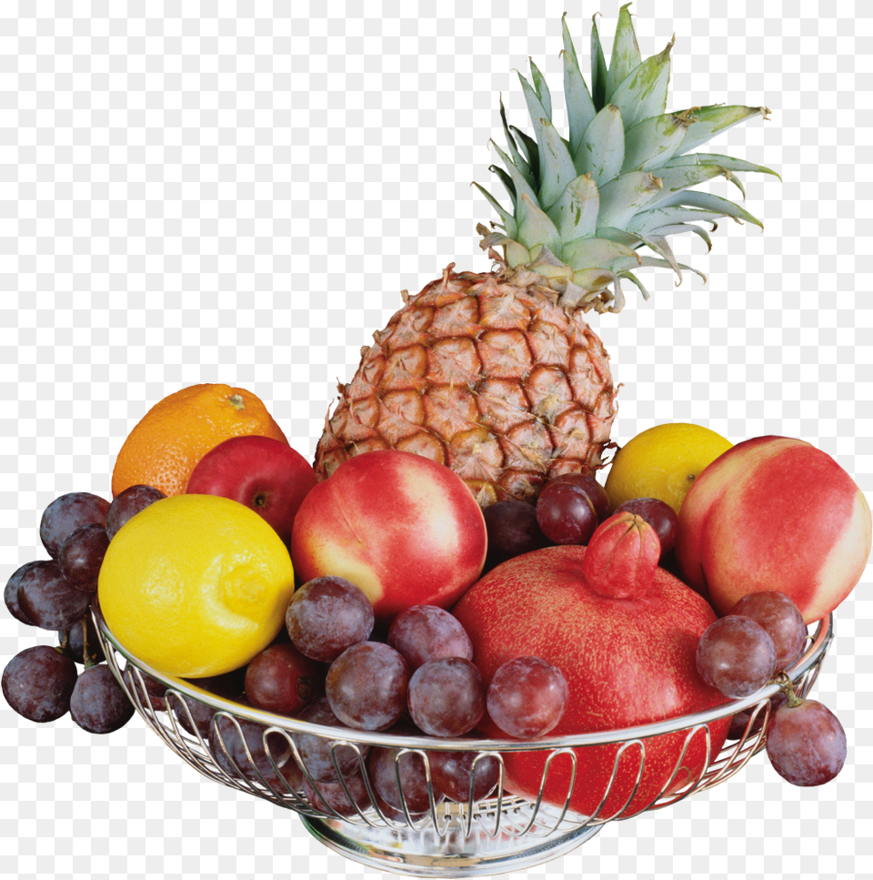 Fruits In Plate, Food, Fruit, Plant, Produce Png Image