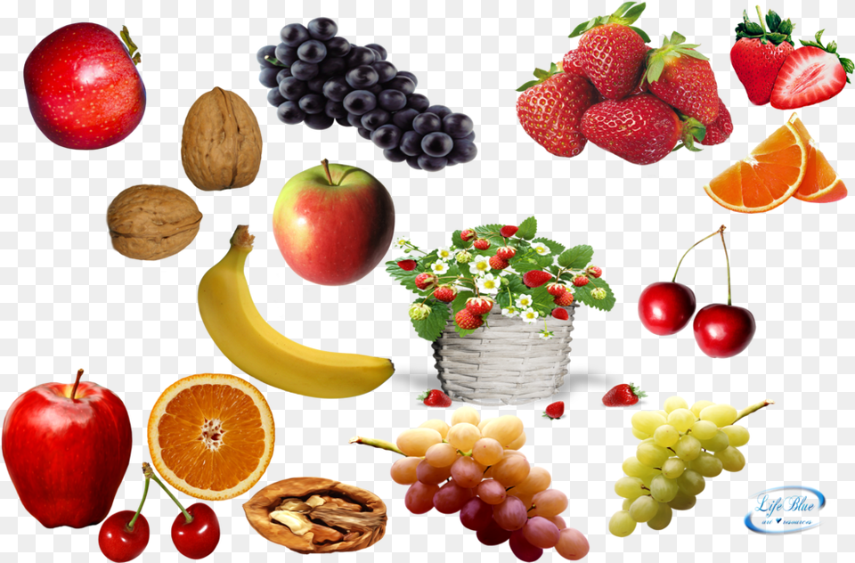 Fruits Lifeblue Background Fruit, Apple, Banana, Produce, Plant Free Transparent Png