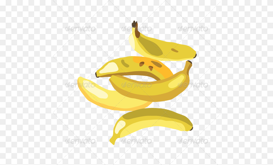 Fruits Vegs1 Illustration, Banana, Food, Fruit, Plant Png