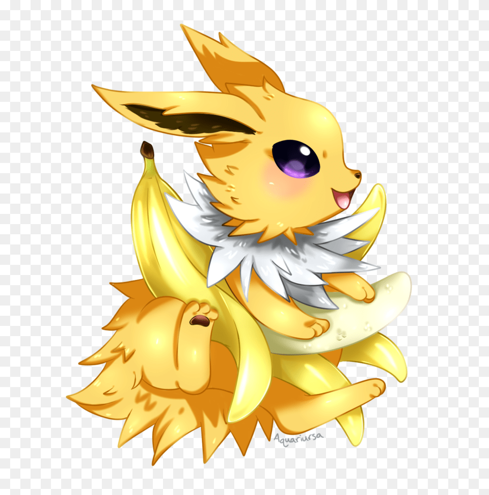Fruity Jolteon, Baby, Person, Banana, Food Free Transparent Png