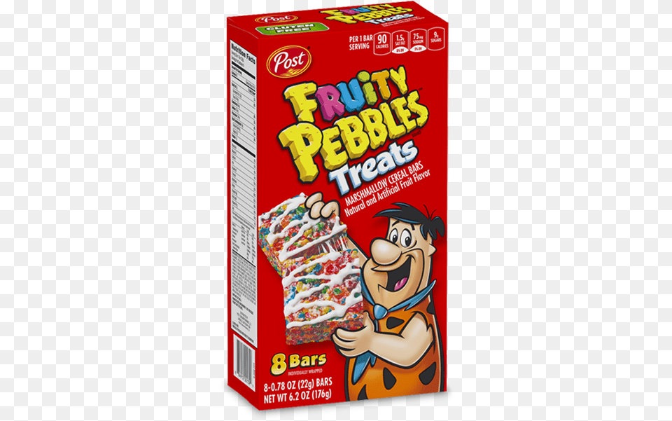 Fruity Pebbles Treats Box Post Cereal Fruity Pebbles, Food, Sweets, Snack Png Image