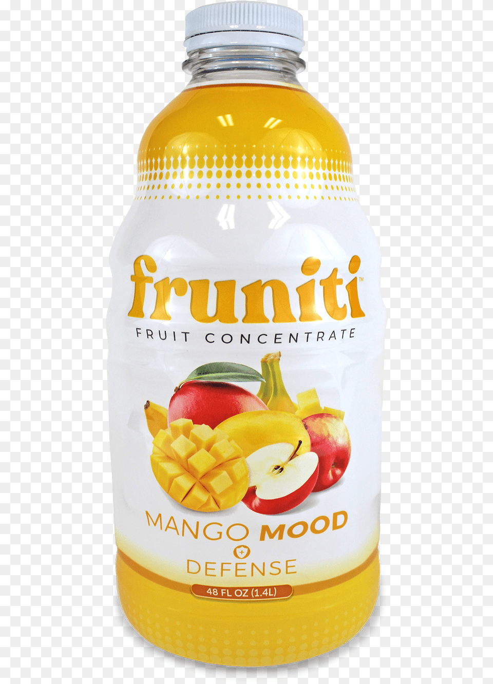 Fruniti 48oz Mango Mood S, Beverage, Juice, Apple, Food Free Png Download