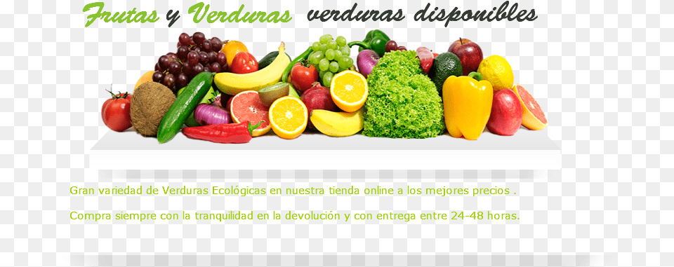 Frutas Ecolgicas Fruit And Veg Banner, Banana, Food, Plant, Produce Png