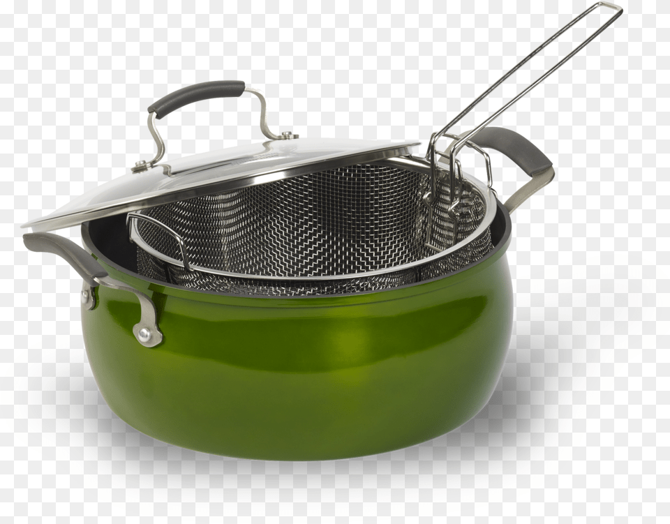 Fryer Pan With Basket, Cookware, Pot, Cooking Pan, Cooking Pot Free Transparent Png
