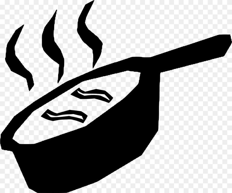 Frying Clipart, Gray Free Png Download