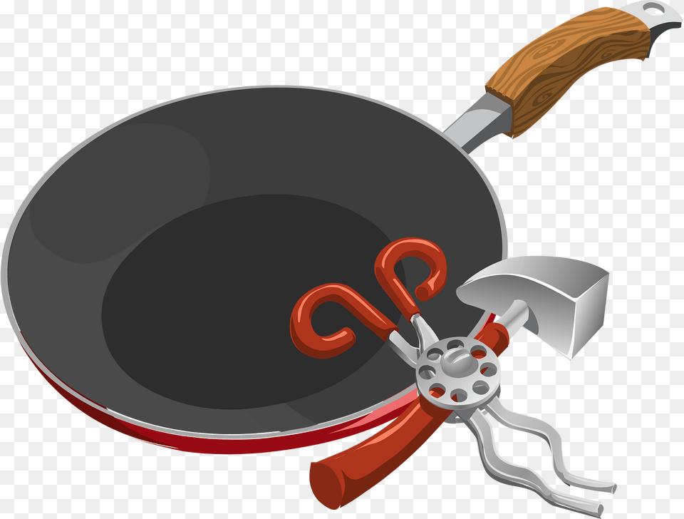 Frying Pan And Tools Clipart, Cooking Pan, Cookware, Frying Pan, Appliance Free Png Download