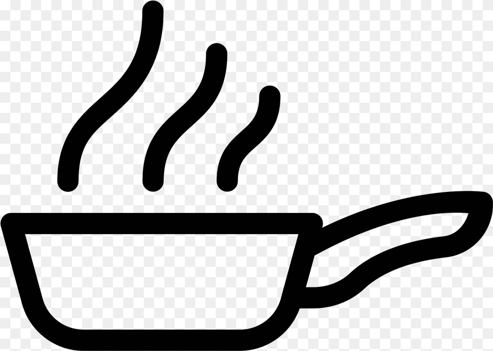 Frying Pan Icon Frying Pan Icon, Gray Free Png