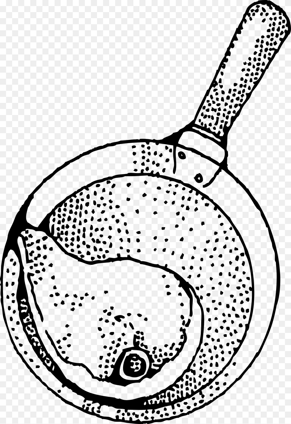 Frying Pan With Chop Clip Arts Ham On Pan Clipart Black And White, Gray Free Transparent Png