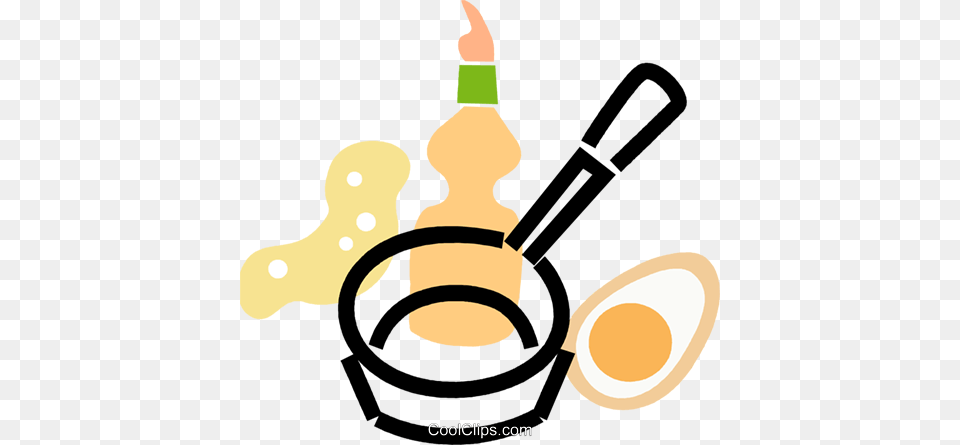 Frying Pan With Eggs And Dish Soap Royalty Vector Clip Art, Cooking Pan, Cookware Png
